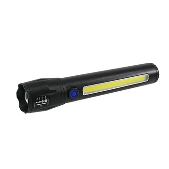 Потужний ліхтарик ручний 2в1 акумуляторний з USB, ZOOM та бічним світлом, BL-C63 и Кейс