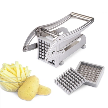 Машинка для нарезки картофеля фри, ручная картофелерезка Potato Chipper Металлическая