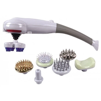 Ручной вибрационный массажер для тела Maxtop Magic Massager 8 насадок