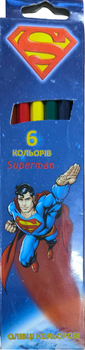 Карандаши цветные 6 цветов Superman SM04100