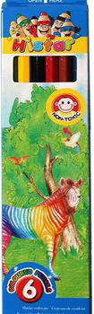 Карандаши цветные 6 цветов 1606 Hi Star 080000