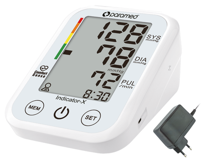 Тонометр PARAMED Indicator-X з адаптером та голосовим супроводом ($MK380979) - Уцінка