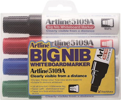 Zestaw markerów Artline do białych tablic 4 szt (4974052840869)