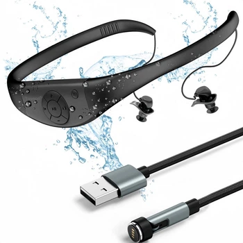 Водонепроницаемый MP3-плеер TAYOGO W16 для бассейна и плавания IPX8 8GB FM Черный