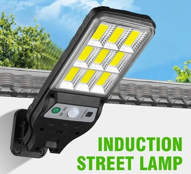 Ліхтар вуличний світлодіодний Sensor Street Lamp 526-4 з датчиком руху на сонячній батареї