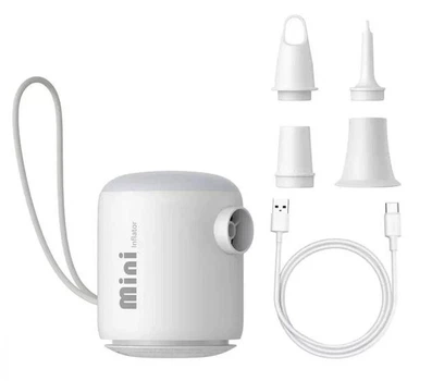 Насос Baseus Mini Inflator Air Pump , Туристический Аккумуляторный насос для надувных изделий + Фонарик