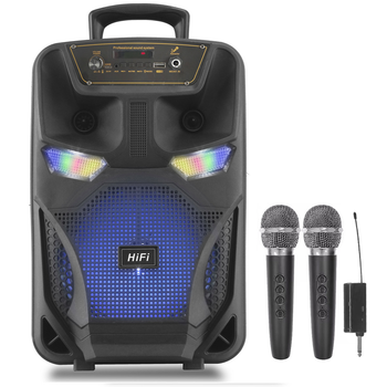 Автономна акустична система AUTOBOT usb/mp3/fm/bt + 2 од радіо мікрофона