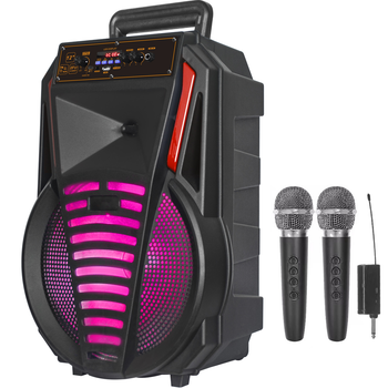 Автономна акустична система THUNDERER usb/mp3/fm/bt+2 од радіо мікрофона