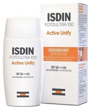 Сонцезахисний крем для обличчя Isdin Active Unify освітлюючий SPF50+ 50 мл (8429420307650)