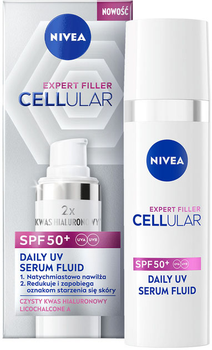 Сонцезахисний флюїд Nivea Cellular Expert Filler SPF50+ 30 мл (4006000155043)