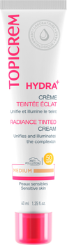 Сонцезахисний крем Topicrem Hydra+ Tintada Color Medio SPF50 40 мл (3700281704853)