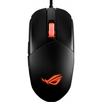 Мышь проводная компьютерная Asus ROG Strix Impact III 12000dpi с сенсором PixArt RGB-подсветкой Black (90MP0300-BMUA00)