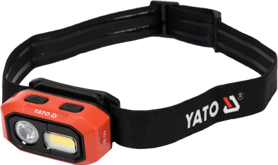 Ліхтар налобний Yato 480 лм акумуляторний з датчиком руху YT-08592 (5906083072604)