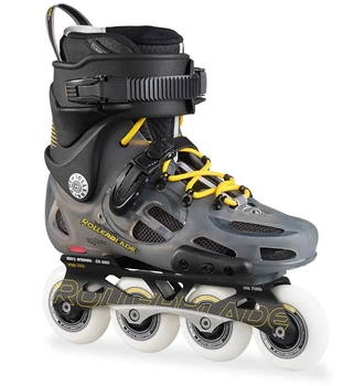 Роликові ковзани для дорослих Rollerblade TWISTER PRO 38 (6US) 240мм Anthracite/yellow (07505000 138) O