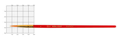 Кисть синтетика круглая Rosa Start №4 короткая ручка (18750104)