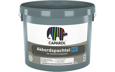 Шпаклевка влагостойкая интерьерная акриловая матовая Caparol Akkordspachtel KF E.L.F. Натурально белая, 25кг