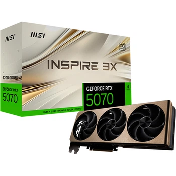 Відеокарта MSI GeForce RTX 5070 12G INSPIRE 3X OC (G5070-12I3C) EU [135635]