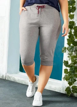 Жіночі бриджі капрі батал Esmara 2XL (58-60) сірий (11121)
