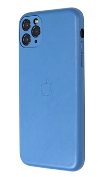 Чохол-накладка PU Leather Case для iPhone 11 Pro Max Blue (With Camera Lens Protection) (PULC11PMBL)