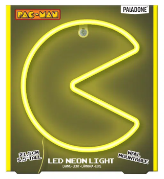 Лампа Paladone Pacman Mountable Led Neon PP12624PMVN (5056577726589)