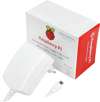Zasilacz do minikomputera Raspberry Pi 13W EU/UK/US/AU White (T5875DV-W)