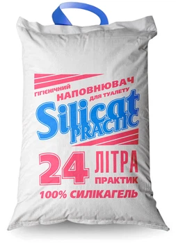 Наполнитель для кошачьего туалета силикагелевый Silicat Practic (24L)