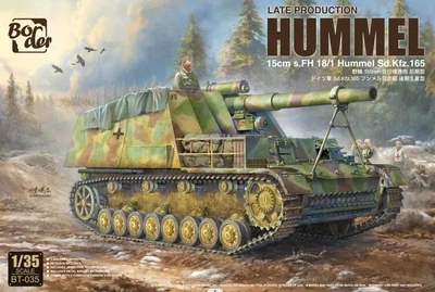 Збірна модель 1/35 САУ Hummel Sd.Kfz.165 15 cm sFH 18/1 пізнього виробництва Border Model BT-035