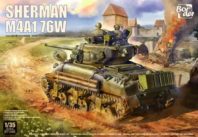 Збірна модель 1/35 Танк Sherman М4А1 76W Border Model BT-046