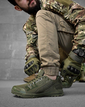 Тактические мужские кроссовки 5.11 Tactical сетка 44р олива (91403)