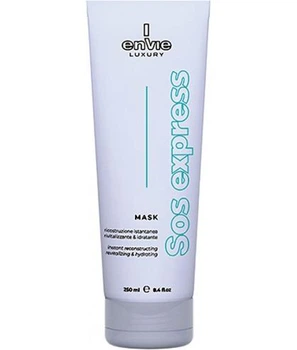 Амінокислотна маска для миттєвого зволоження та відновлення волосся Envie Luxury SOS Express Instant Reconstructing Mask, 250 мл~