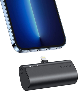 УМБ Veger PlugOn Lightning 5000 mAh 20 W Black (6970453555058)