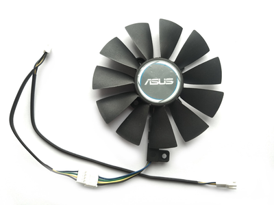 Вентилятор кулер Everflow для видеокарты ASUS GTX 1060 1070 RX 480 Dual 87 мм (orgnl) T129215SU (T129215BU PLD09210S12HH FDC10U12S9-C) (№138)