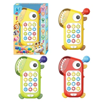 Телефон 34691 "WToys", 3 кольори, ОЗВУЧУВАННЯ УКРАЇНСЬКИМ МОВОМ, пісні, мелодії, казки, вірші, скоромовки, загадки, підсвічування, прорізувачі
