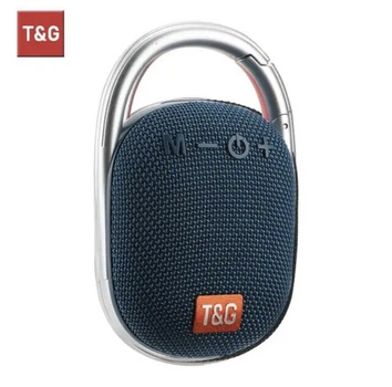 Колонка бездротова портативна T&G 321 з карабіном Синя