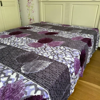 Плед-покрывало флисовый полуторный 150х200 серый Абстракция Colorful Home PNK10