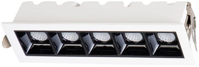 Вбудований стельовий світильник Light Prestige Solar LP-0406/5RS WH