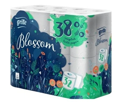 Туалетная бумага трехслойная Grite Blossom 16,2 м 32 рулона