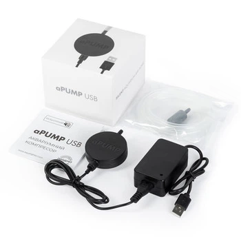 Компрессор для аквариумов Collar Aqualighter aPUMP USB 5V бесшумный до 100 л Черный (15278)