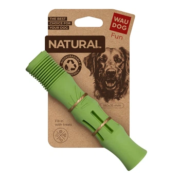 Жевательная игрушка для собак WAUDOG Fun Natural Палка из биоразлагаемой резины 18 см зеленая (621118)