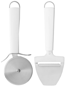 Набор ножей Brabantia Essential для пиццы + для сыра Белые (400247)