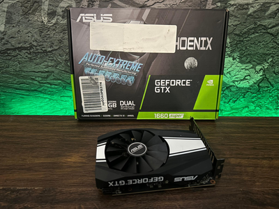 Видеокарта Asus GTX 1660 Super Phoenix 6GB GDDR6 (PH-GTX1660S-O6G) Б/У