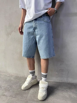 Мужские джинсовые шорты Difransel Baggy 32 голубые