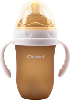 Пляшка для годування Kidnort Eple 6+ міс бежева 250 мл (5902983634102)