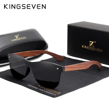Мужские поляризационные солнцезащитные очки KINGSEVEN W5504 Black
