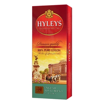 Чай Hyleys Королівський Купаж чорний крупнолистовий з цедрою цитрусових та бергамотом у пакетиках 25х2 г