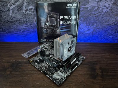 Игровой комплект Материнская плата B450 + AMD Ryzen 5 2400G + 16GB DDR4