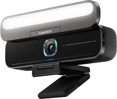 Веб-камера AnkerWork B600 / 2K / 30fps / Стереодинамика / Активное шумоподавление / Черная Б/В