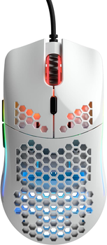 Игровая мышь Glorious Model O- / PixArt 3360 / 12000 DPI / 6 кнопок / RGB подсветка / Glossy White