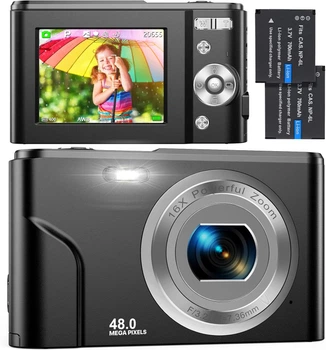 Фотокамера IXNAIQY 48Мп / CMOS / Full HD 30fps / 16Х зум / Черный Б/В