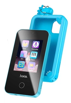 Мобильный телефон детский HOCO Y103 2.8-inch children game phone | 8GB, Dual Camera, USB-C| Blue